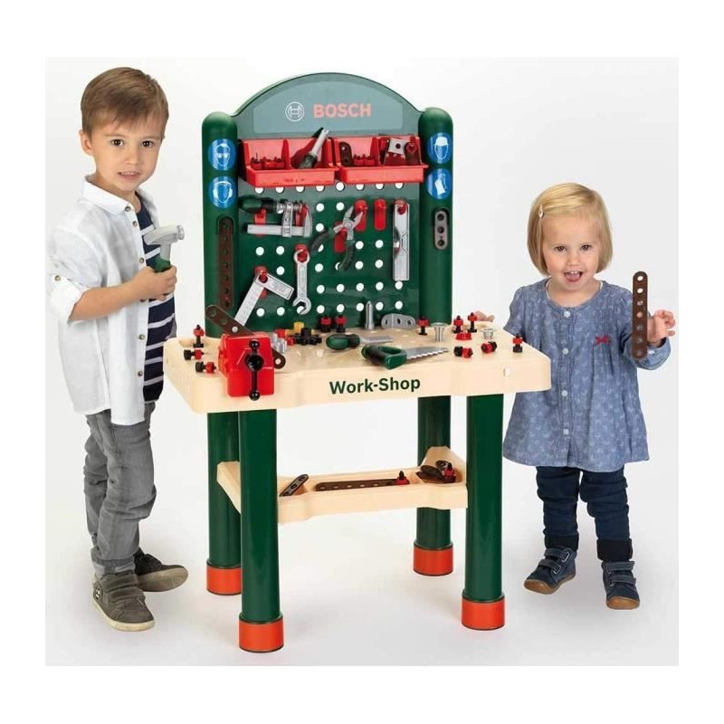 BOSCH - Child Workbench Workbench - 82 Accessories