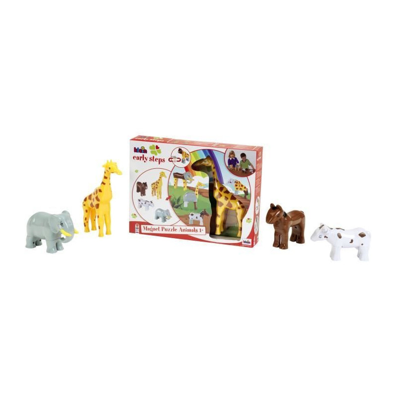 Magnetic Animals - KLEIN - 0065 - 4 Large Funny Animals Puzzle, Open B