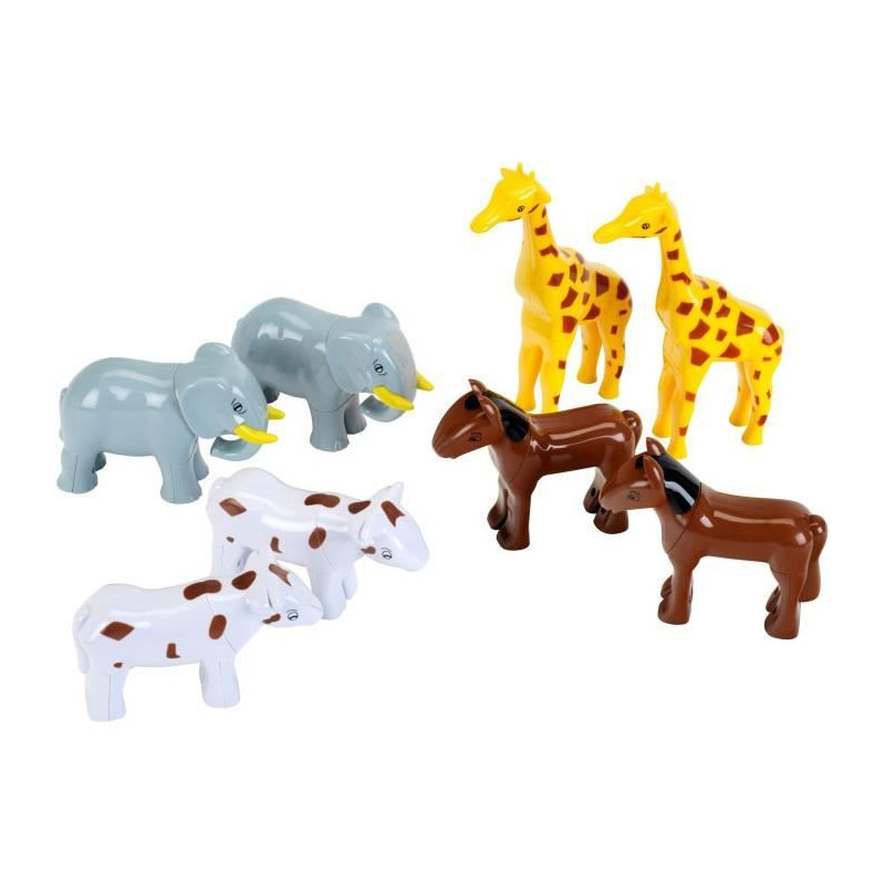 Magnetic Animals - KLEIN - 0066 - 8 Large Funny Animals Puzzle, Closed
