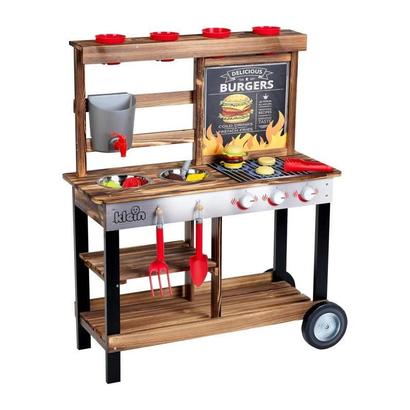 Beach picnic wooden summer kitchen with 23 accessories - Klein - 2368