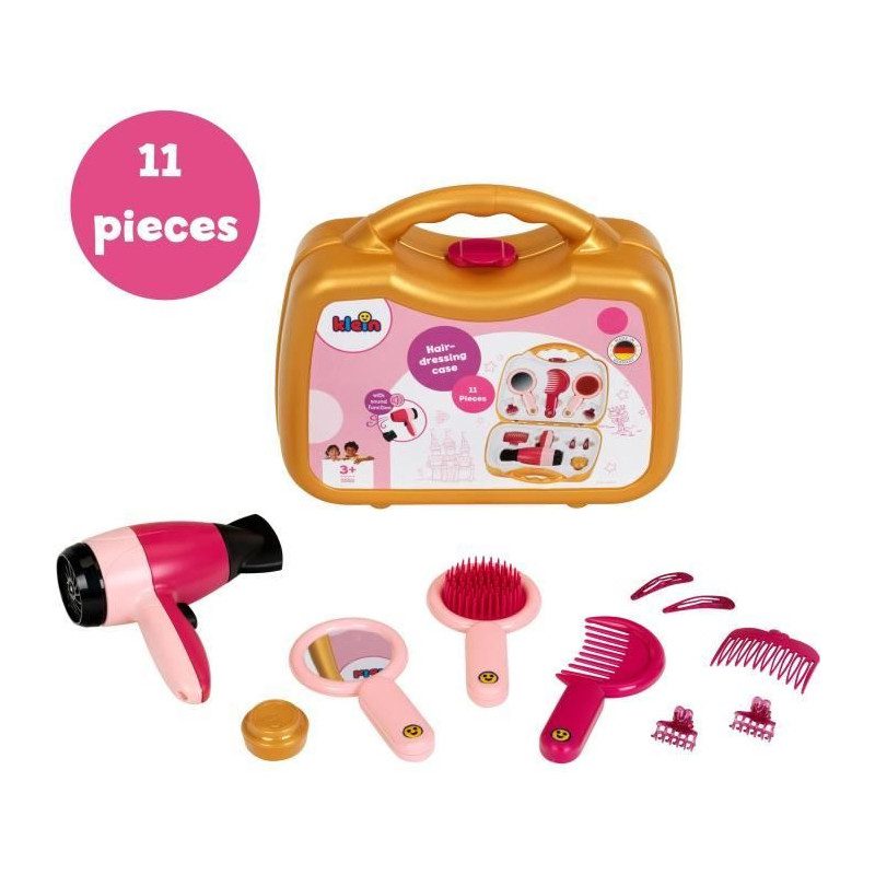 Hairdressing case with electronic hairdryer - KLEIN - 5559 - From 3 ye