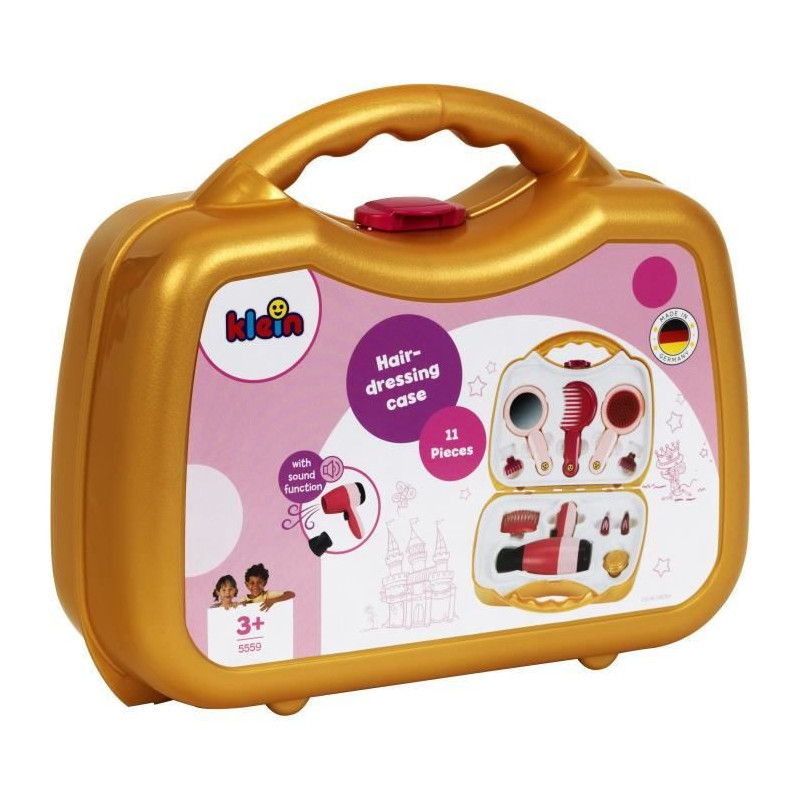 Hairdressing case with electronic hairdryer - KLEIN - 5559 - From 3 ye