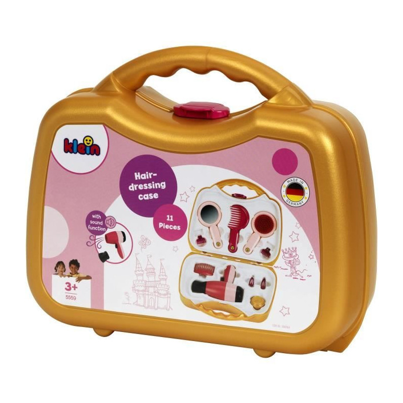 Hairdressing case with electronic hairdryer - KLEIN - 5559 - From 3 ye