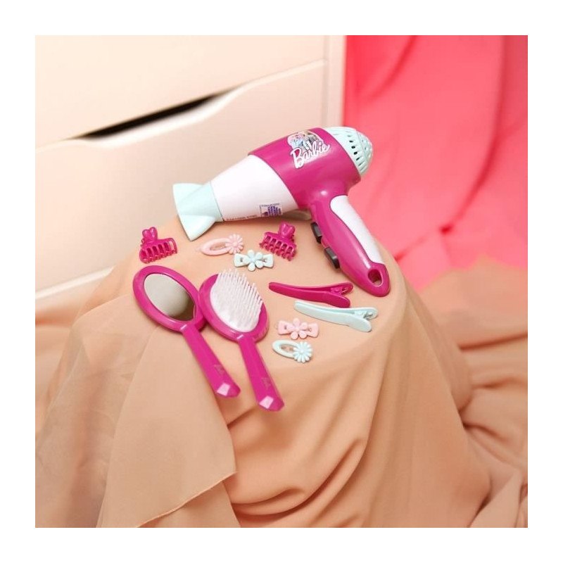 BARBIE - Hairdresser set with hair dryer 7 pieces