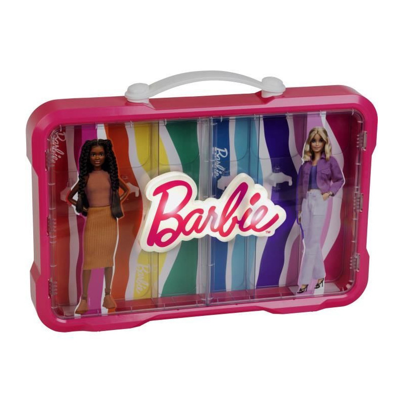 Barbie Display Case - KLEIN - 5808 - For 6 dolls with light-up clasp -