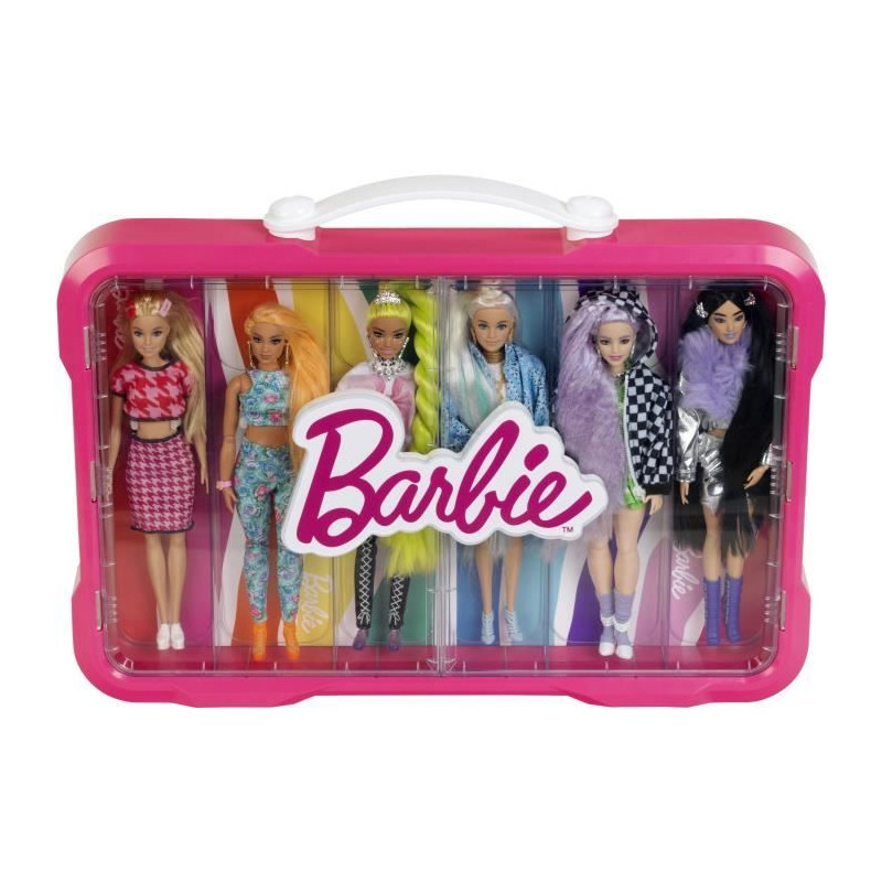 Barbie Display Case - KLEIN - 5808 - For 6 dolls with light-up clasp -