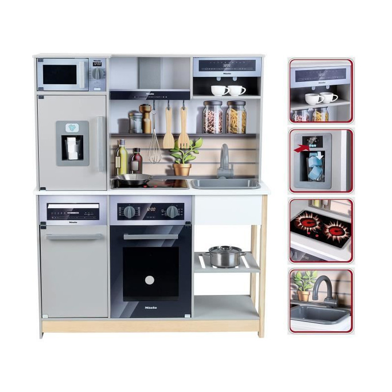 Wood kitchen miele family with accessories, large model - klein - 7194