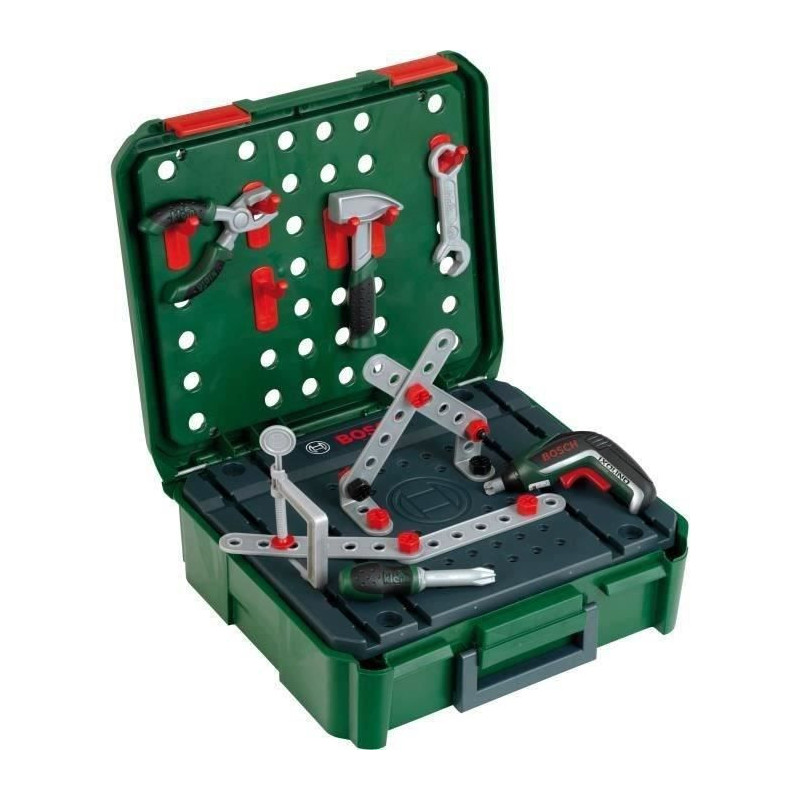 Bosch established case with ixolino II electronic screwdriver and acce