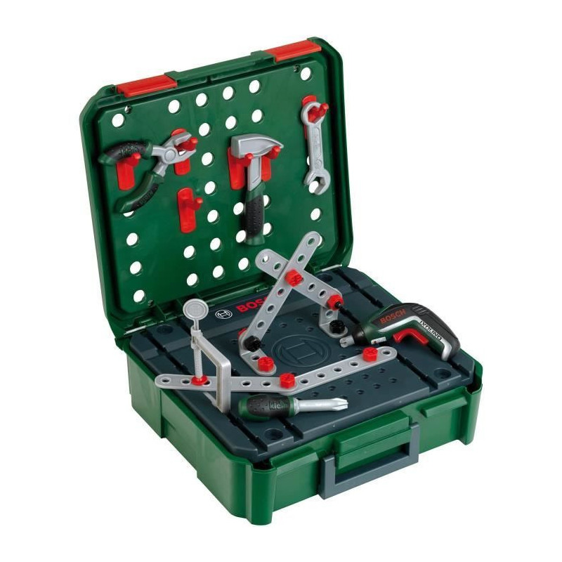 Bosch established case with ixolino II electronic screwdriver and acce