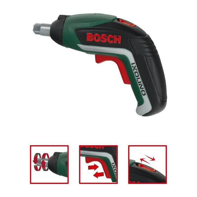 Bosch established case with ixolino II electronic screwdriver and acce