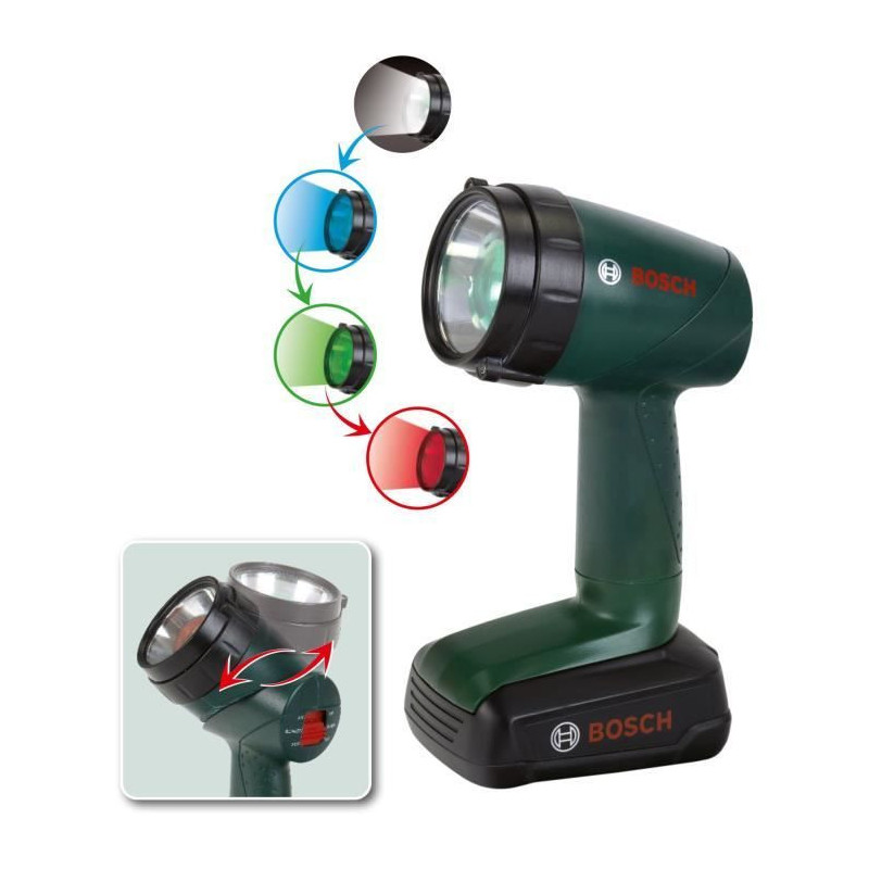 Bosch Electronic Flashlight - KLEIN - 8448 - 2 operating modes and 4 f