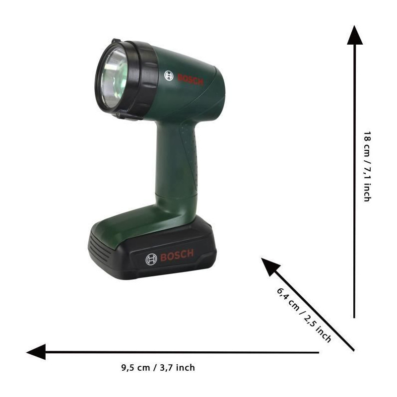 Bosch Electronic Flashlight - KLEIN - 8448 - 2 operating modes and 4 f