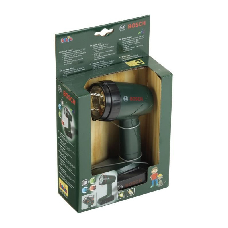 Bosch Electronic Flashlight - KLEIN - 8448 - 2 operating modes and 4 f
