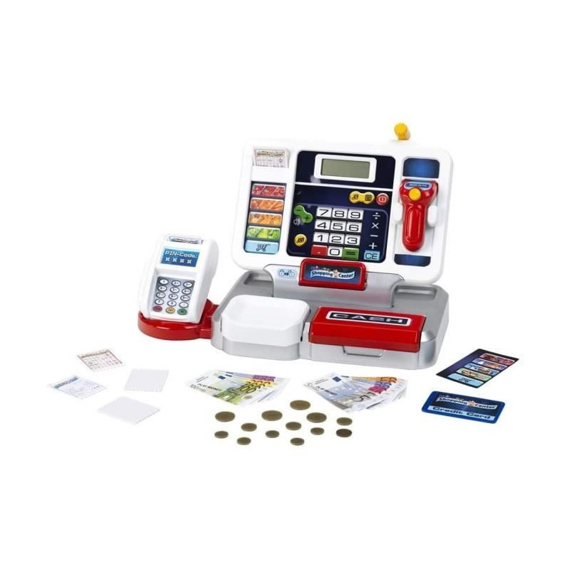Shopping Center electronic cash register with detachable screen and ac
