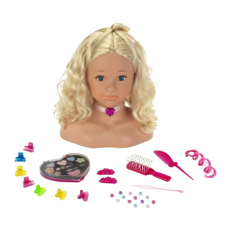 PRINCESS CORALIE Hairdressing and Makeup head with accessories - 33cm