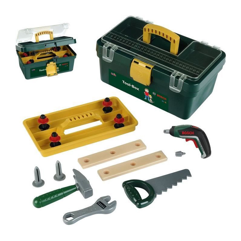 BOSCH Bosch Tool Case with Screwdriver and Compartments for Kids