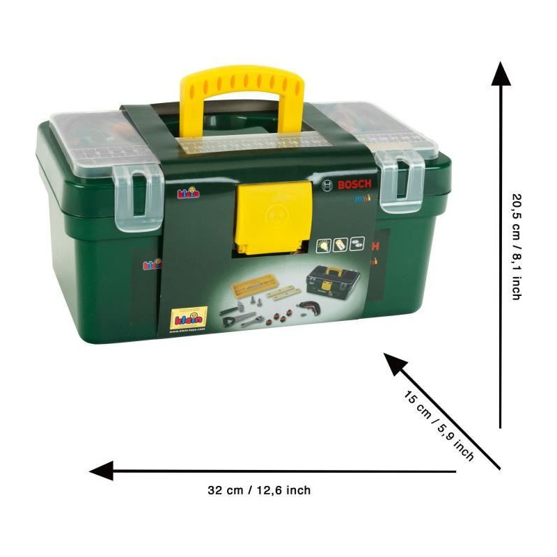 BOSCH Bosch Tool Case with Screwdriver and Compartments for Kids