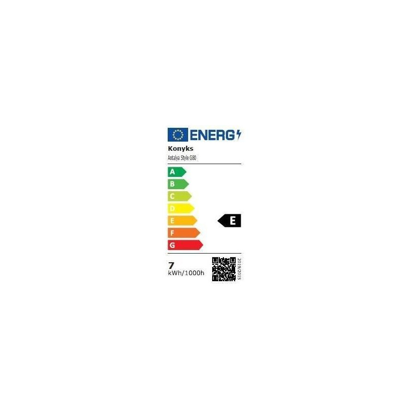 Wi-Fi + BT Bulb, Adjustable White, E27, 7W - Konyks Antalya Style G80-