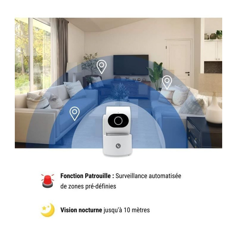 Surveillance camera - KONYKS - CAMINI CARE 2 - Indoor - Wifi with sire