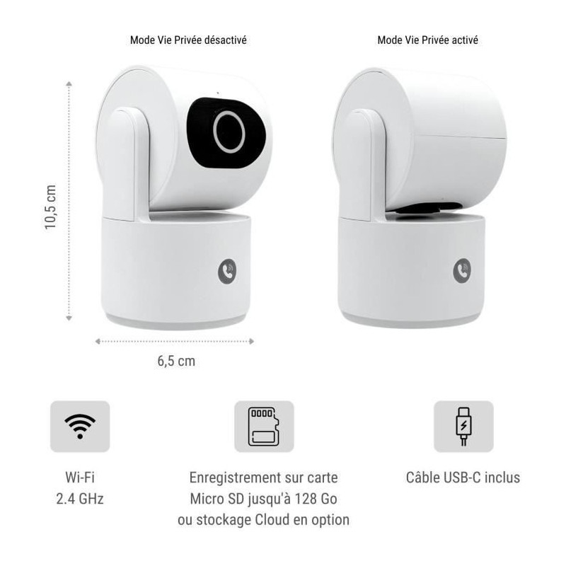 Surveillance camera - KONYKS - CAMINI CARE 2 - Indoor - Wifi with sire