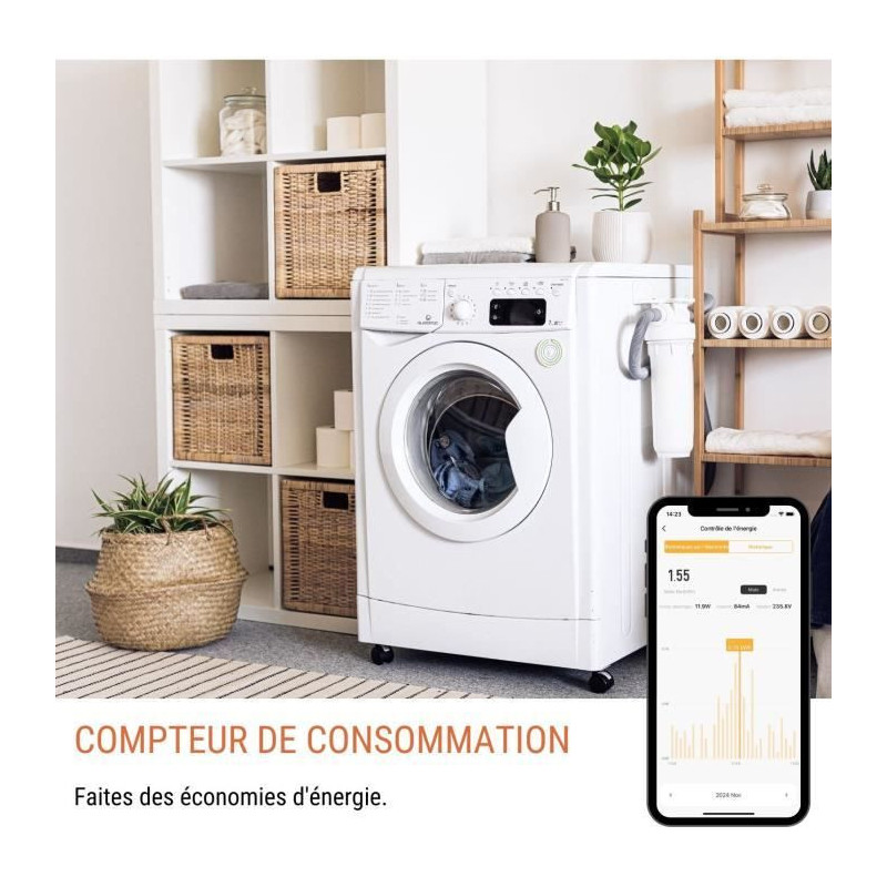 Set of 2 Wi-Fi + BT connected sockets - KONYKS - Priska FR Dual Pack -
