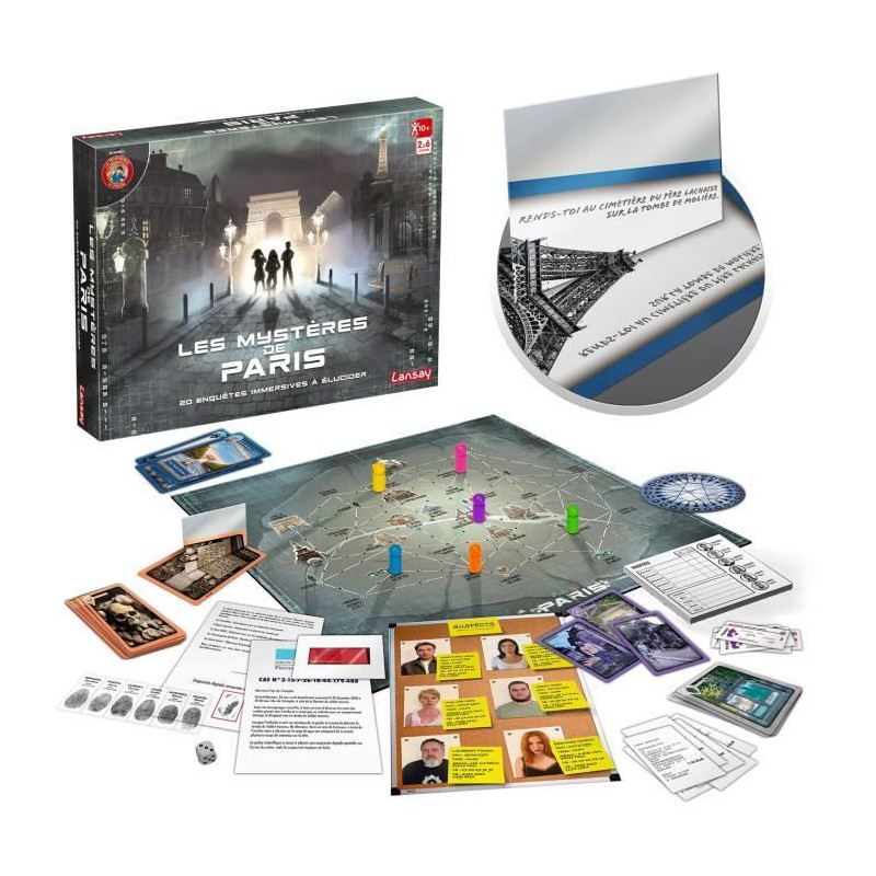 Board game - LANSAY - 75145 - The Mysteries of Paris 10+