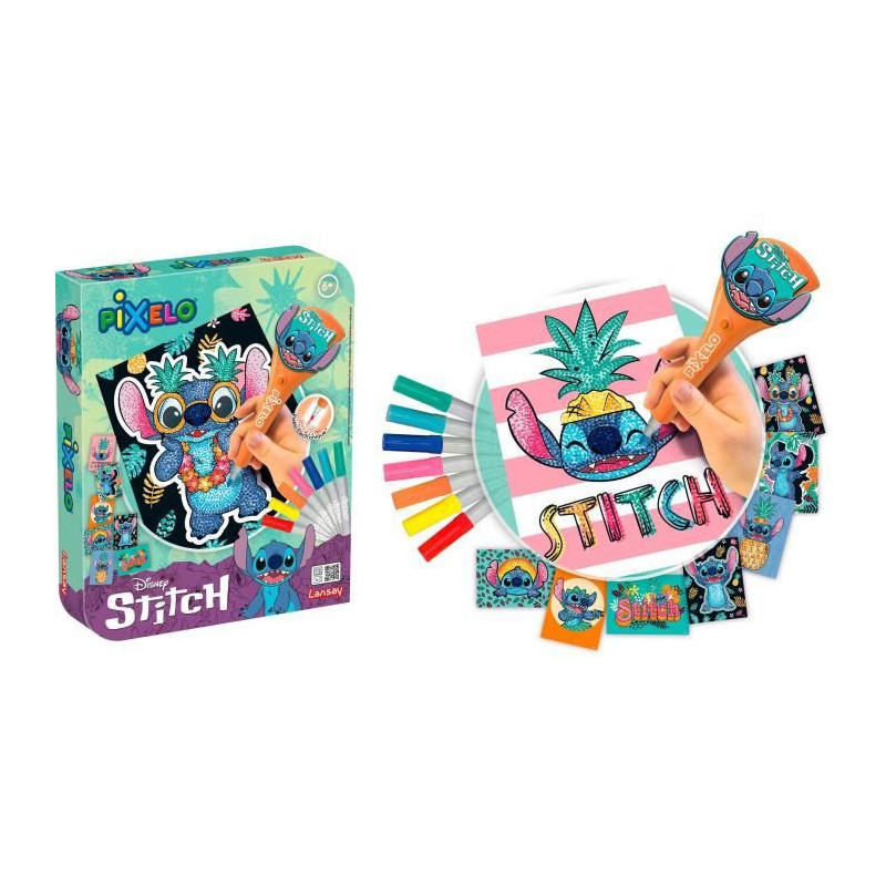 TOY - LANSAY - Pixelo Stitch - 8 illustrations - Multicolor - From 6 y