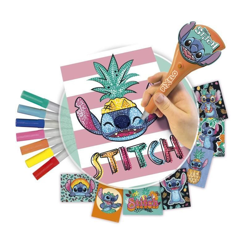 TOY - LANSAY - Pixelo Stitch - 8 illustrations - Multicolor - From 6 y