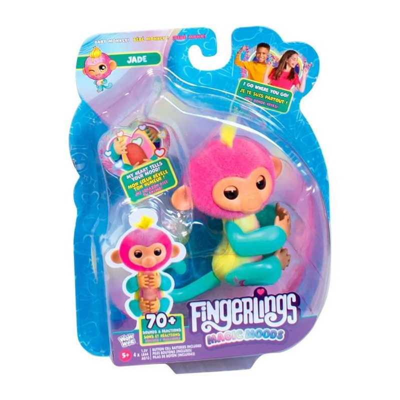 Fingerlings - LANSAY - Magic Moods Jade - Playtime game - Ages 5 and u