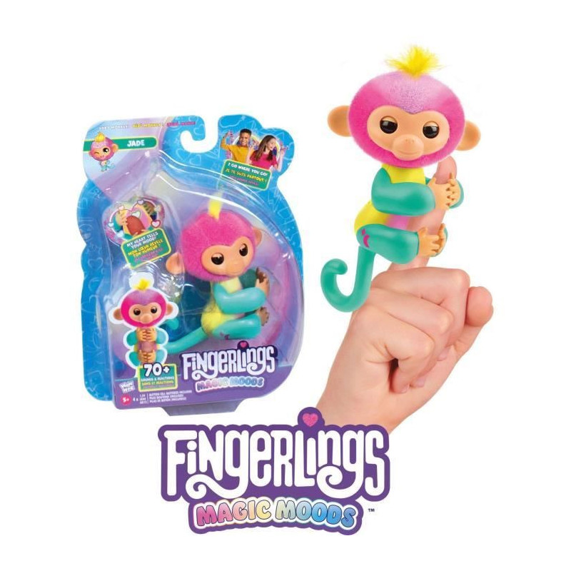 Fingerlings - LANSAY - Magic Moods Jade - Playtime game - Ages 5 and u