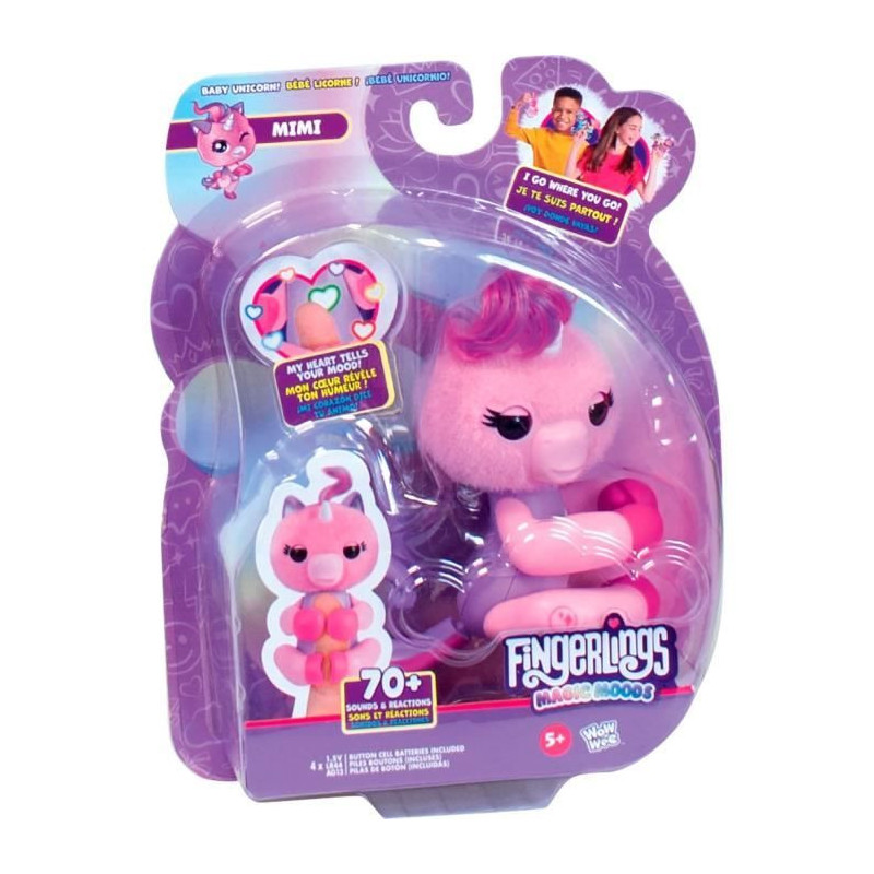 Fingerlings - LANSAY - Magic Moods Mimi the unicorn - Playtime game -