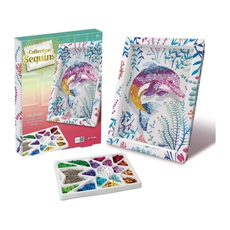 Creation game - LANSAY - 20326 - Dolphin Sequins Collection
