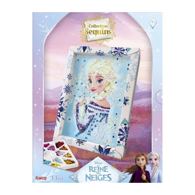 Creative game - LANSAY - Sequin collection - ELSA FROZEN - From 7 year