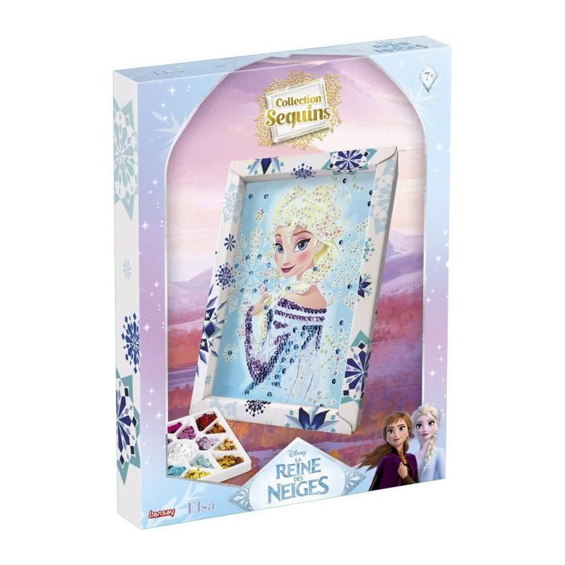 Creative game - LANSAY - Sequin collection - ELSA FROZEN - From 7 year