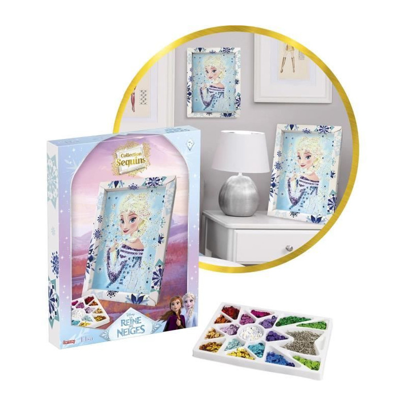 Creative game - LANSAY - Sequin collection - ELSA FROZEN - From 7 year