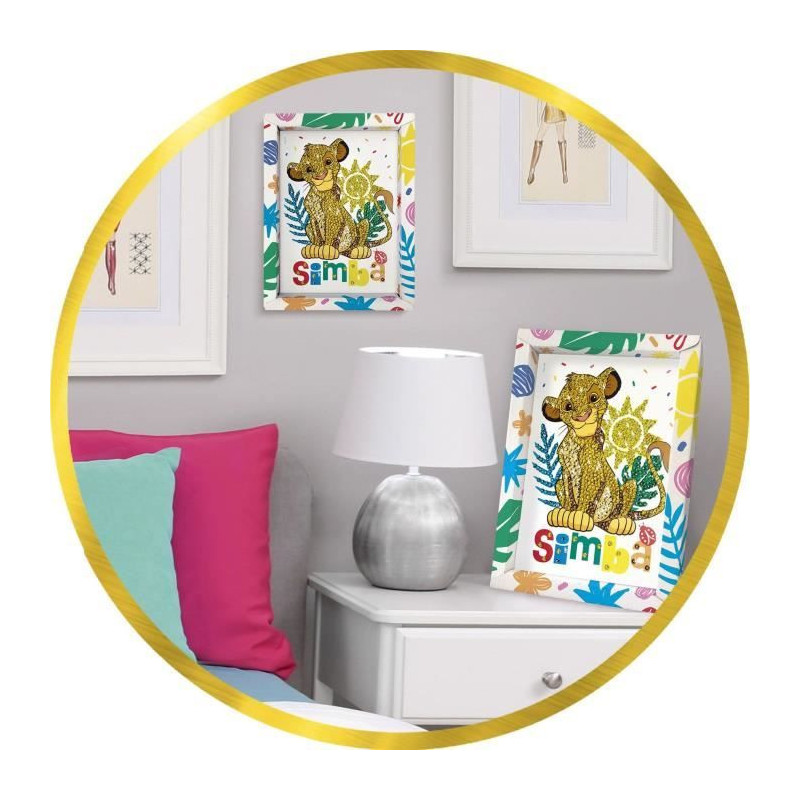 Creative game - LANSAY - Sequin collection - SIMBA THE LION KING - Fro