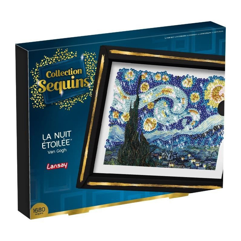 Creative leisure kit - LANSAY - Sequins collection - The starry night