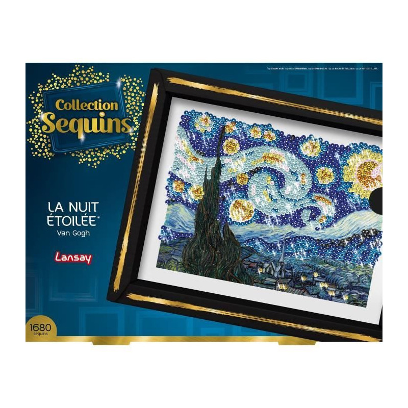 Creative leisure kit - LANSAY - Sequins collection - The starry night