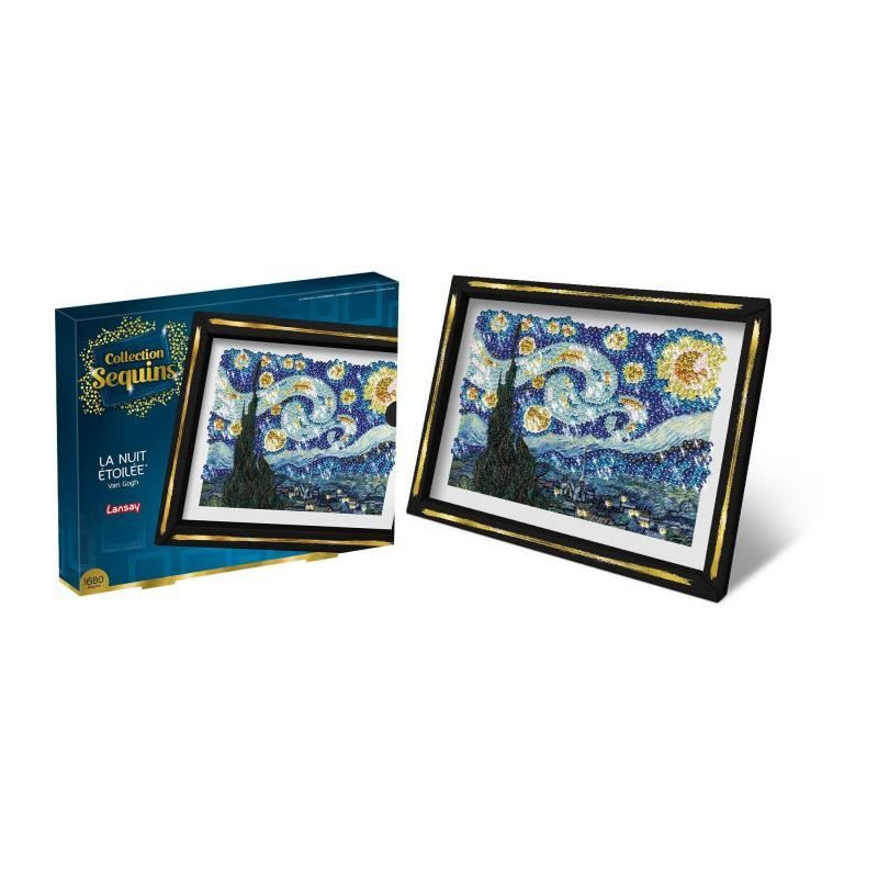 Creative leisure kit - LANSAY - Sequins collection - The starry night