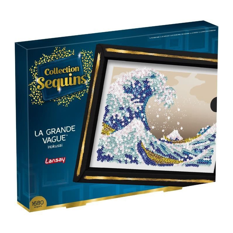 Creative leisure kit - LANSAY - Sequins Collection - The Great Wave -