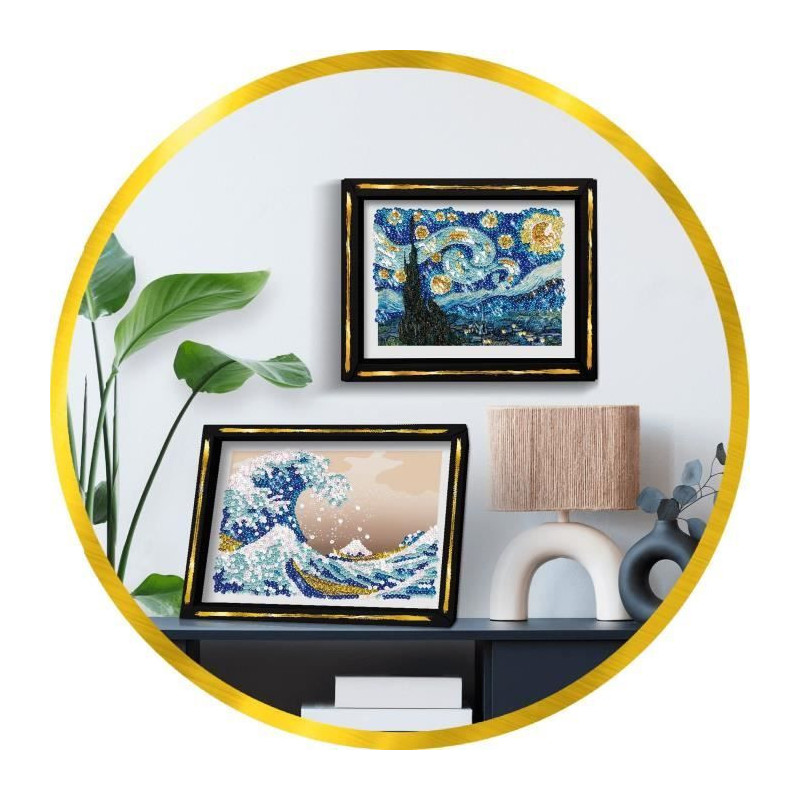 Creative leisure kit - LANSAY - Sequins Collection - The Great Wave -