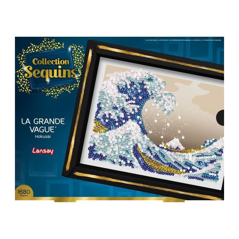 Creative leisure kit - LANSAY - Sequins Collection - The Great Wave -