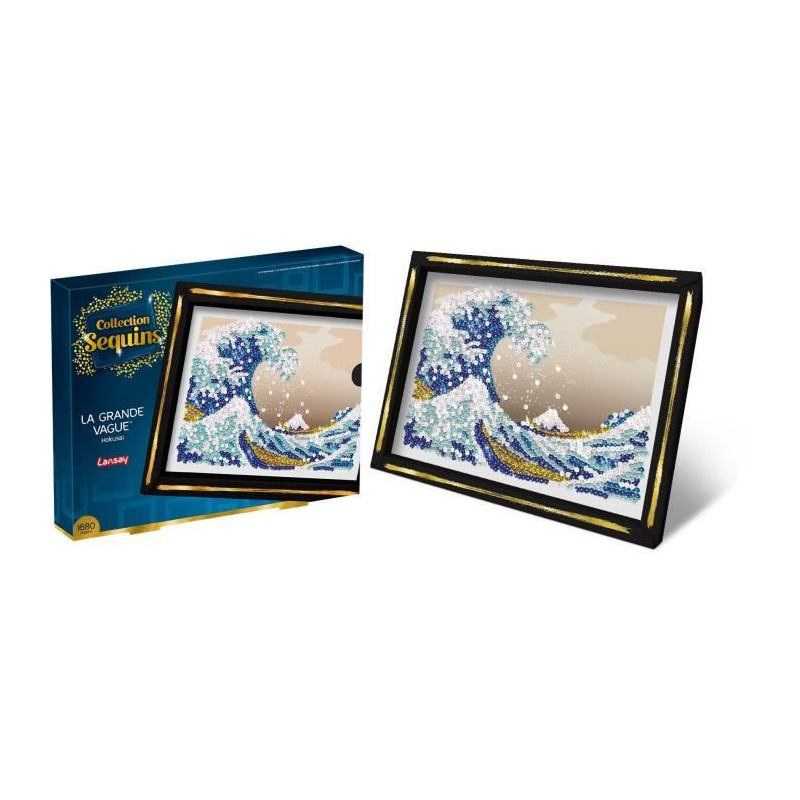 Creative leisure kit - LANSAY - Sequins Collection - The Great Wave -