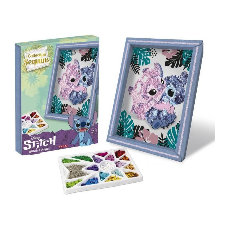 Creative game - LANSAY - Sequin collection - STITCH & ANGEL - From 7 y