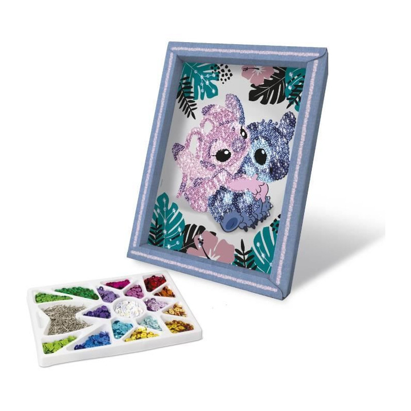Creative game - LANSAY - Sequin collection - STITCH & ANGEL - From 7 y