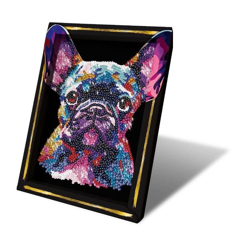 Creative leisure kit - LANSAY - Sequins collection - Pop art dog - Fro