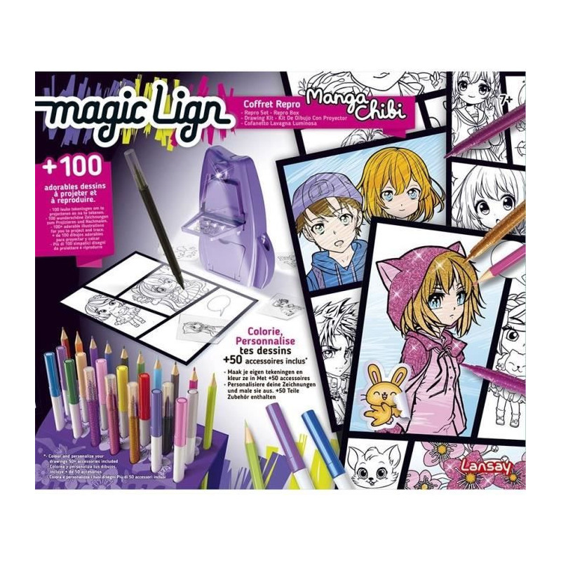 Magic Lign - LANSAY - Repro Manga Chibi Box - 100 illustrations - From