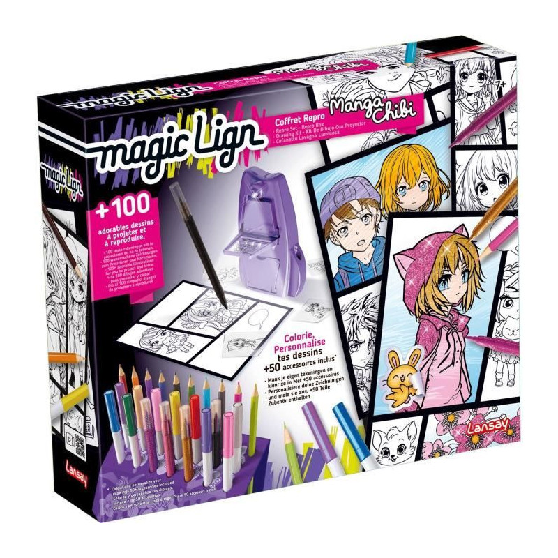 Magic Lign - LANSAY - Repro Manga Chibi Box - 100 illustrations - From