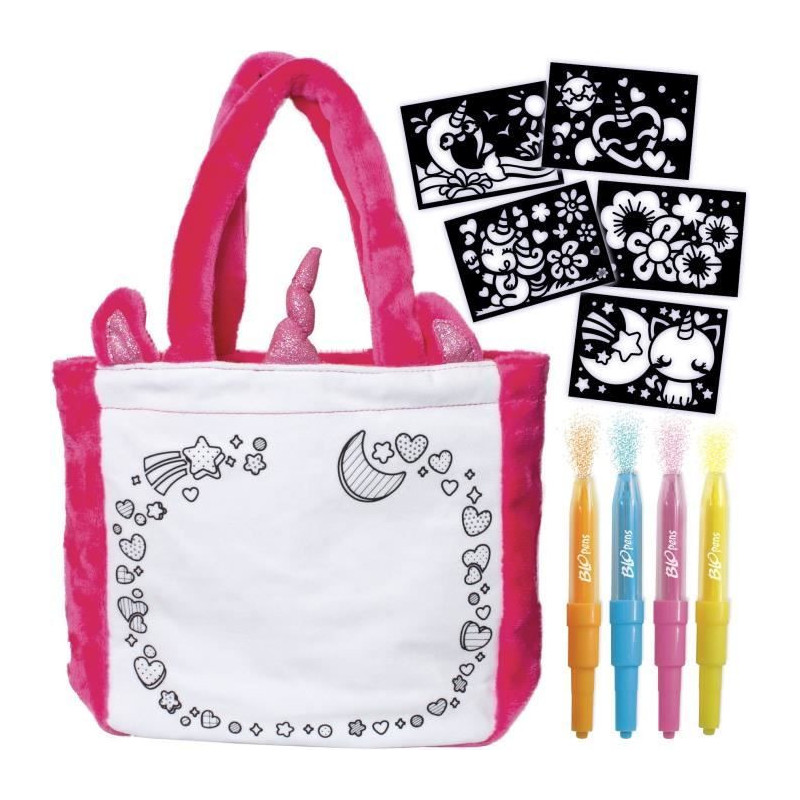 Blopens - LANSAY - Styl'bag - 5 stencils - 1 unicorn bag - From 6 year