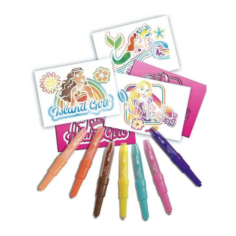Blopens - LANSAY - Disney Princess - 7 stencils - Ages 5 and up